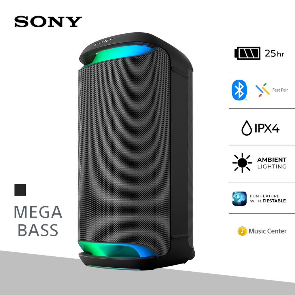 Speaker Sony SRS-XV800 X-Series Portable Wireless Speaker - Black