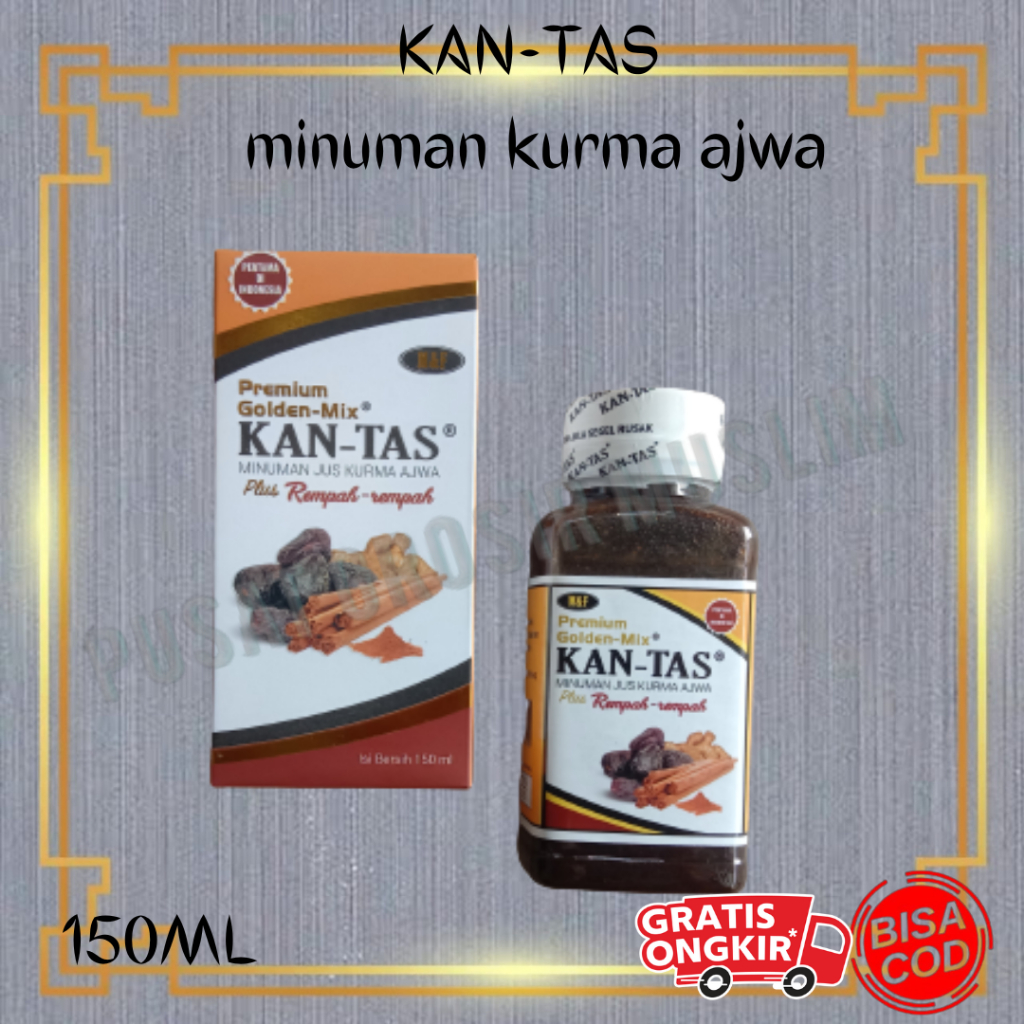 Premium Golden Mix KAN-TAS Minuman Jus Kurma Ajwa KANTAS 150 ML Termurah