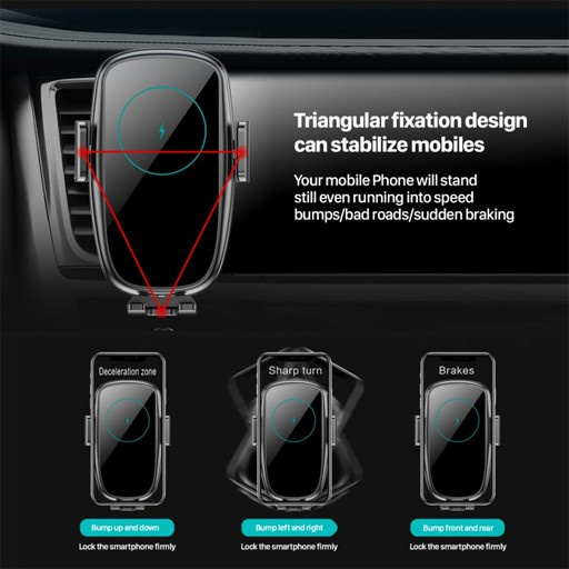 KiiP Wireless X5 Car Holder Qi Fast Wireless Charger 15W original