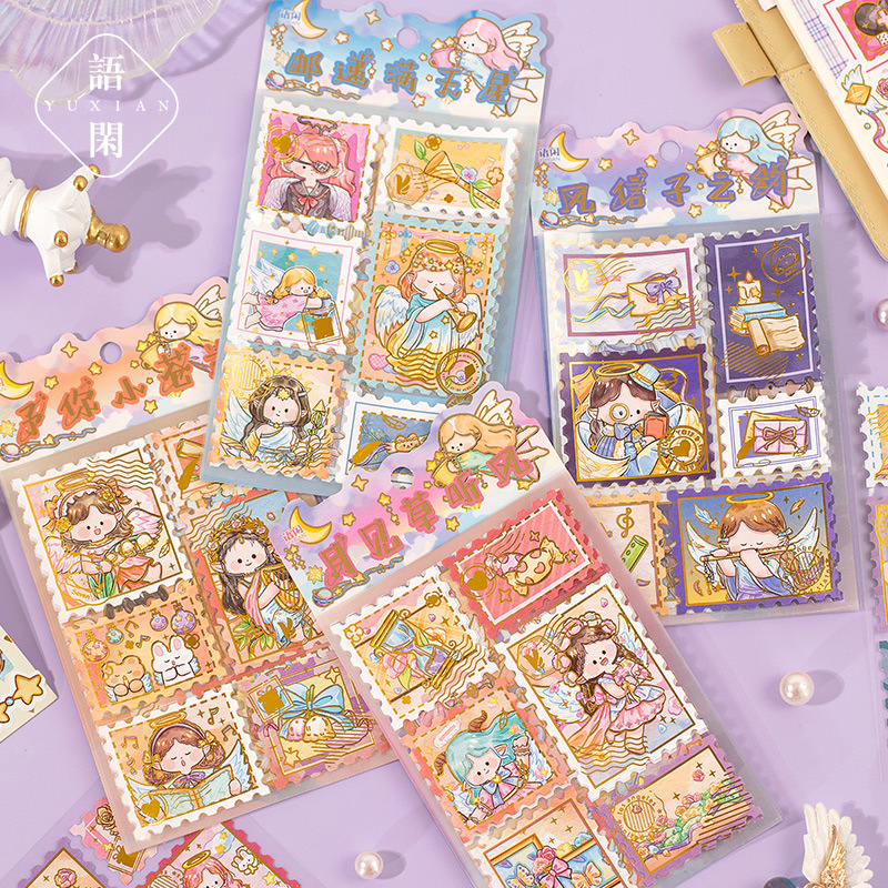 

Stiker Diary Shiny Aesthetic – Panmomo Kindling Angel Deco Stickers untuk Jurnal