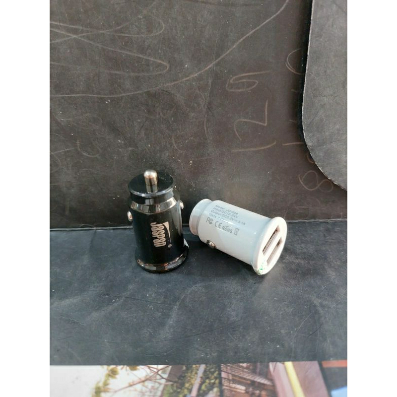 saver / car charger / charger mobil 2A 2 UsB android all hp samsung oppo vivo andromax Dll