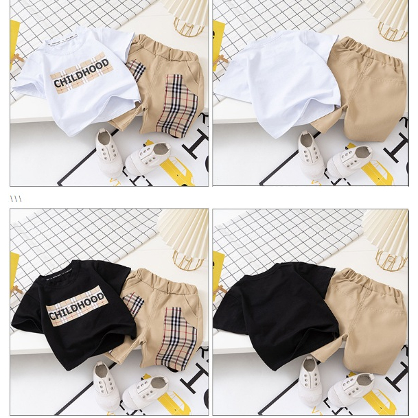 new arrival KAOS anak cowok CHILDHOOD  + celana IMPORT PREMIUM
