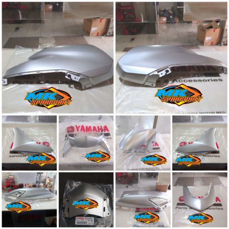 PAKET FULL BODY HALUS ALL NEW NMAX 2020-2023 SILVER ORIGINAL YAMAHA