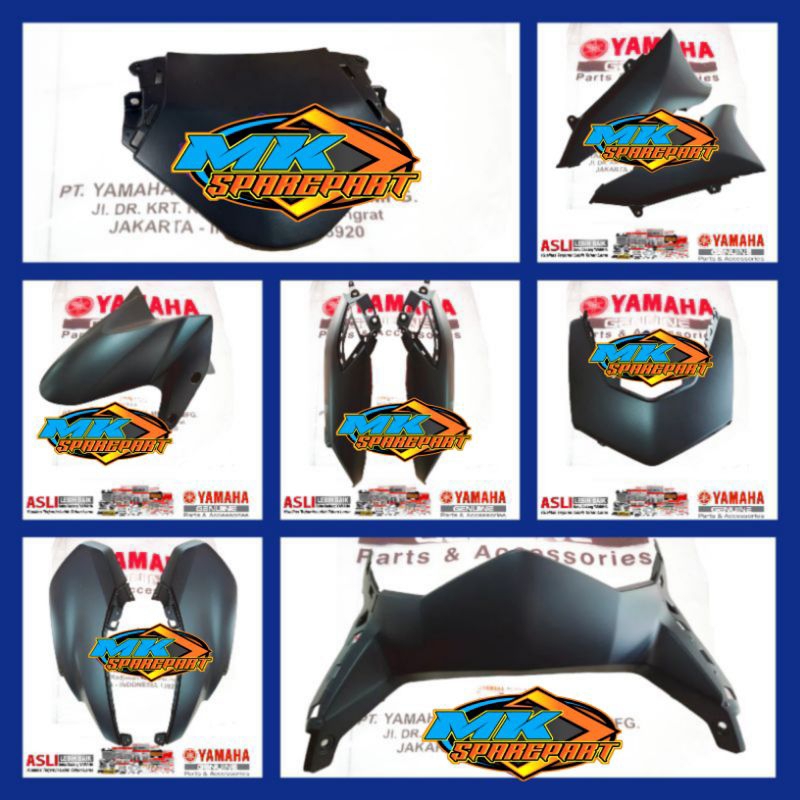 Paket Full Set Body Halus New Nmax Connected 2021 Hitam doff pekat, halus, licin Original Yamaha