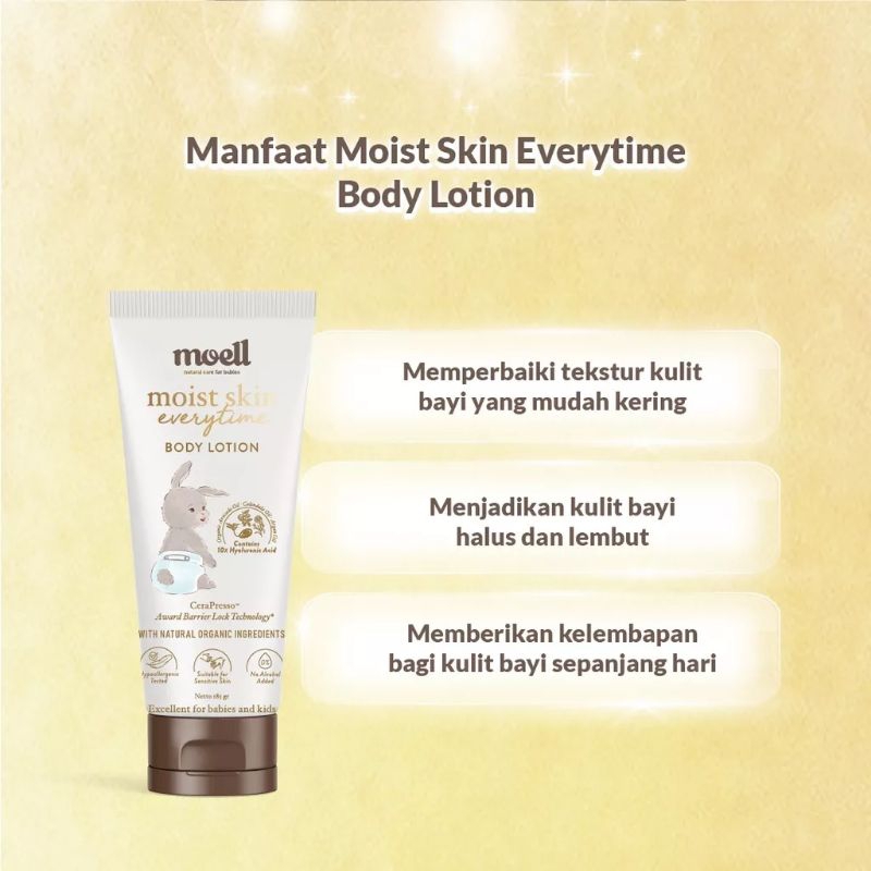 Moell Moist Skin Everytime Body Lotion - Pelembab Kulit Bayi