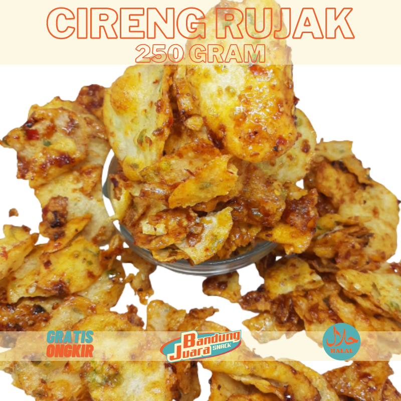 

Keripik Cireng Rujak Bandung / Cireng Ariel Garut 250 gr - 2 kg