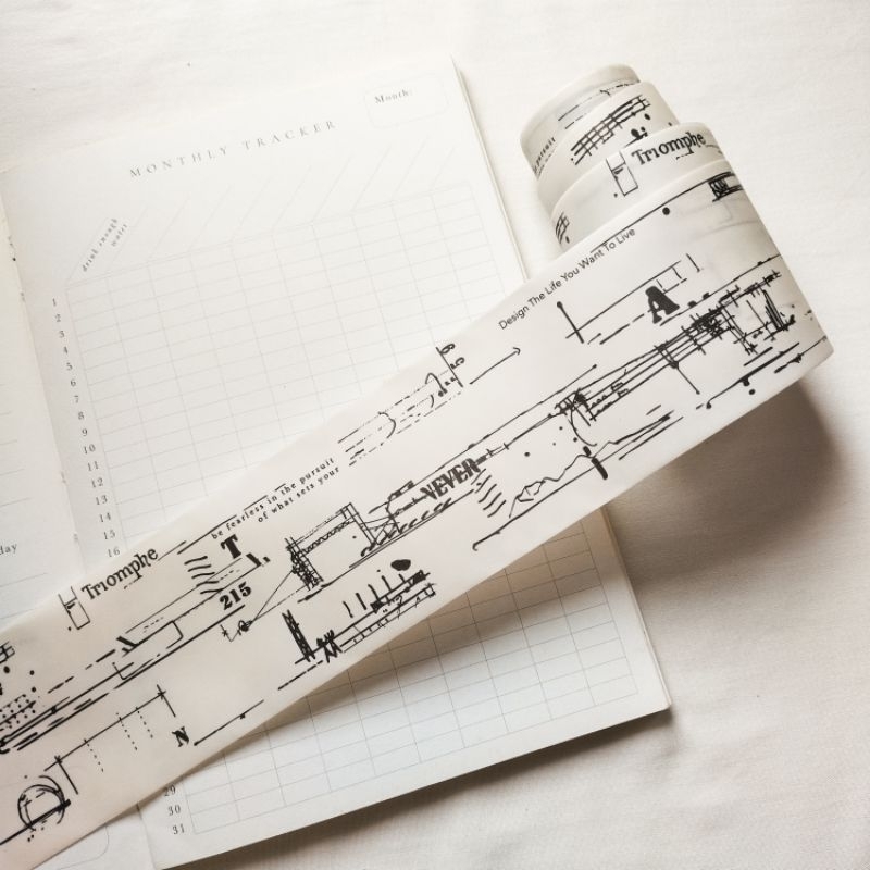 

Washi Tape Translucent • Semi Transparent Washi Sticker Tape