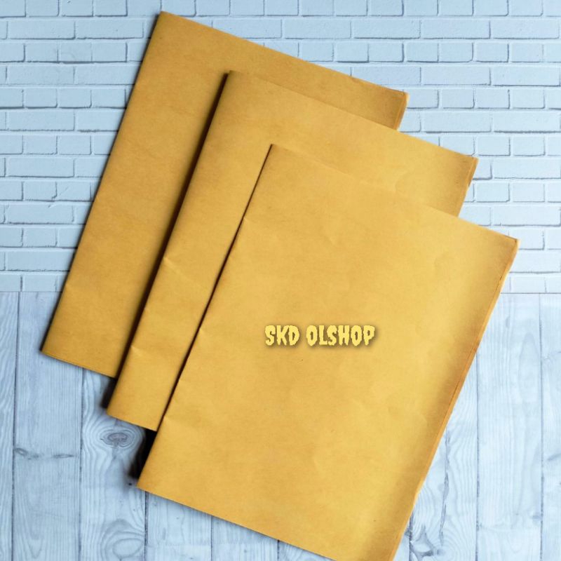 

Sampul buku coklat polos/samson uk KWARTO //uk buku biasa Isi 20 Lembar