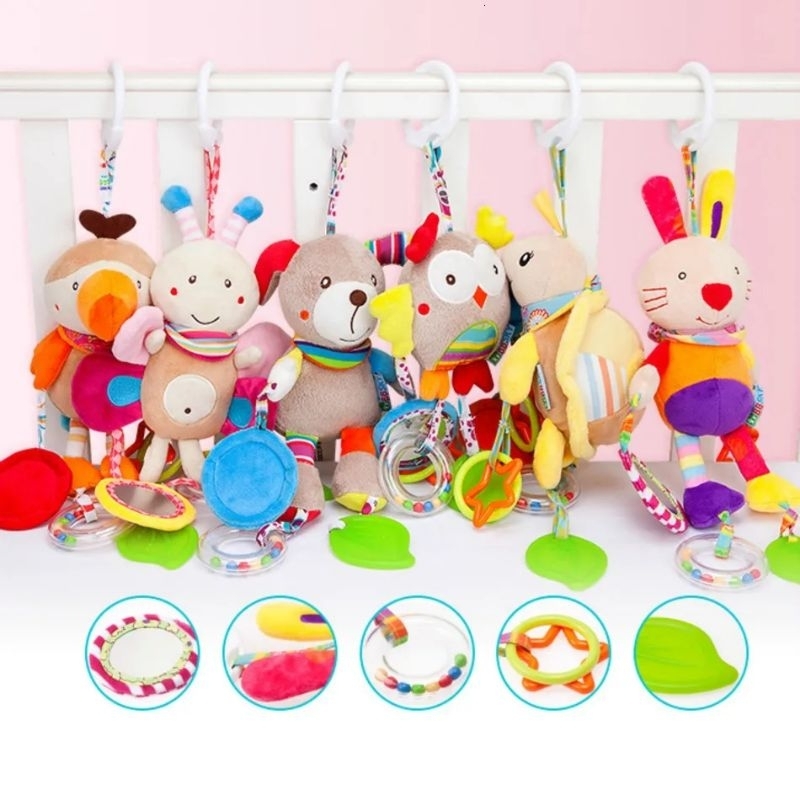 Baby Hanging Toys BBSKY and Dolery Doll Rattle Bayi Rattle Baby Boneka Bayi Mainan Bayi Gantung Boneka Newborn Mainan Newborn Mainan Sensorik Bayi