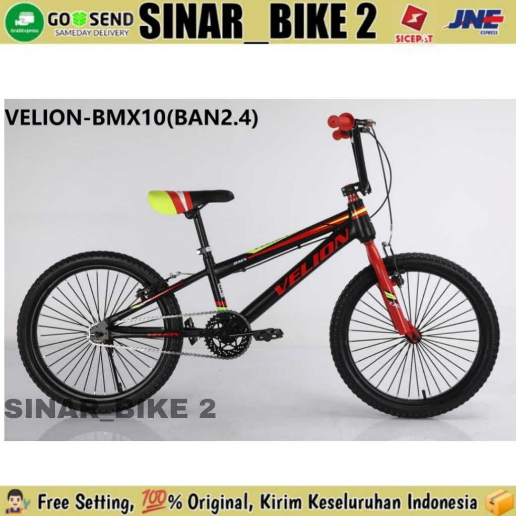 Sepeda Bmx Anak Laki Ukuran 20 Inch  VELION 2410 Ban 2.40