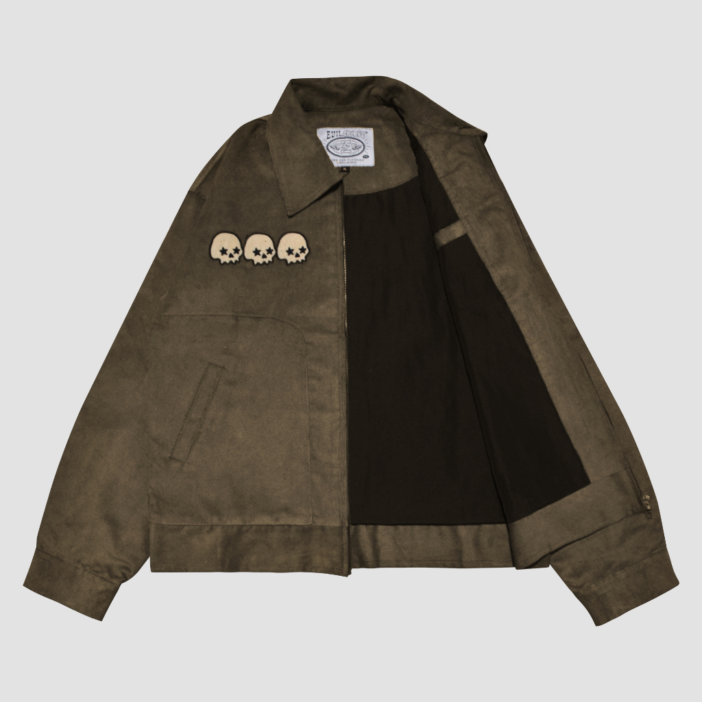 EVILSPIRIT CROP JACKET -  LAUREN ARMY UNISEX