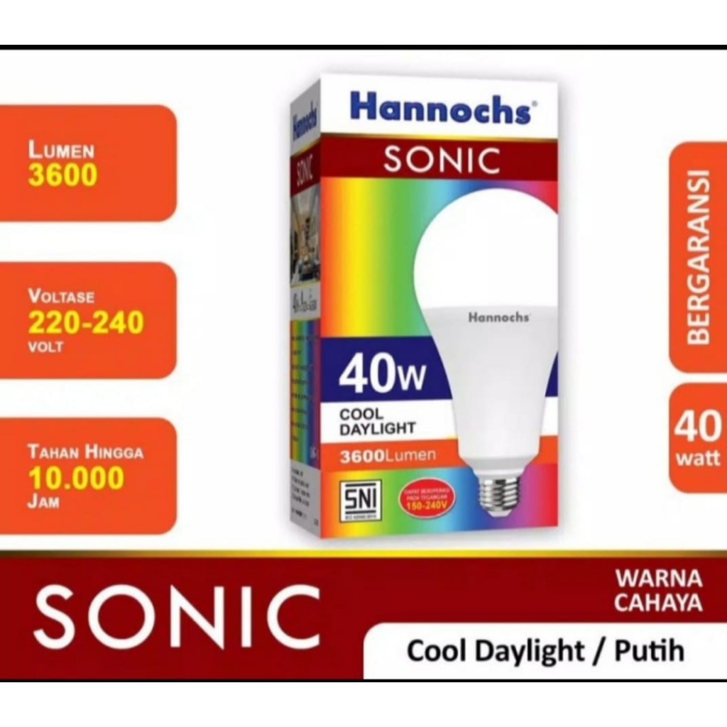 Lampu Hannochs LED SONIC 40W / Lampu Led Hannochs 40W