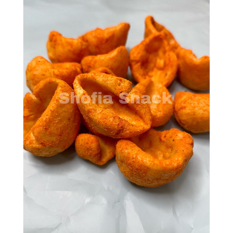 

kerupuk pedas keong/kerupuk pedas rambo 250 gr