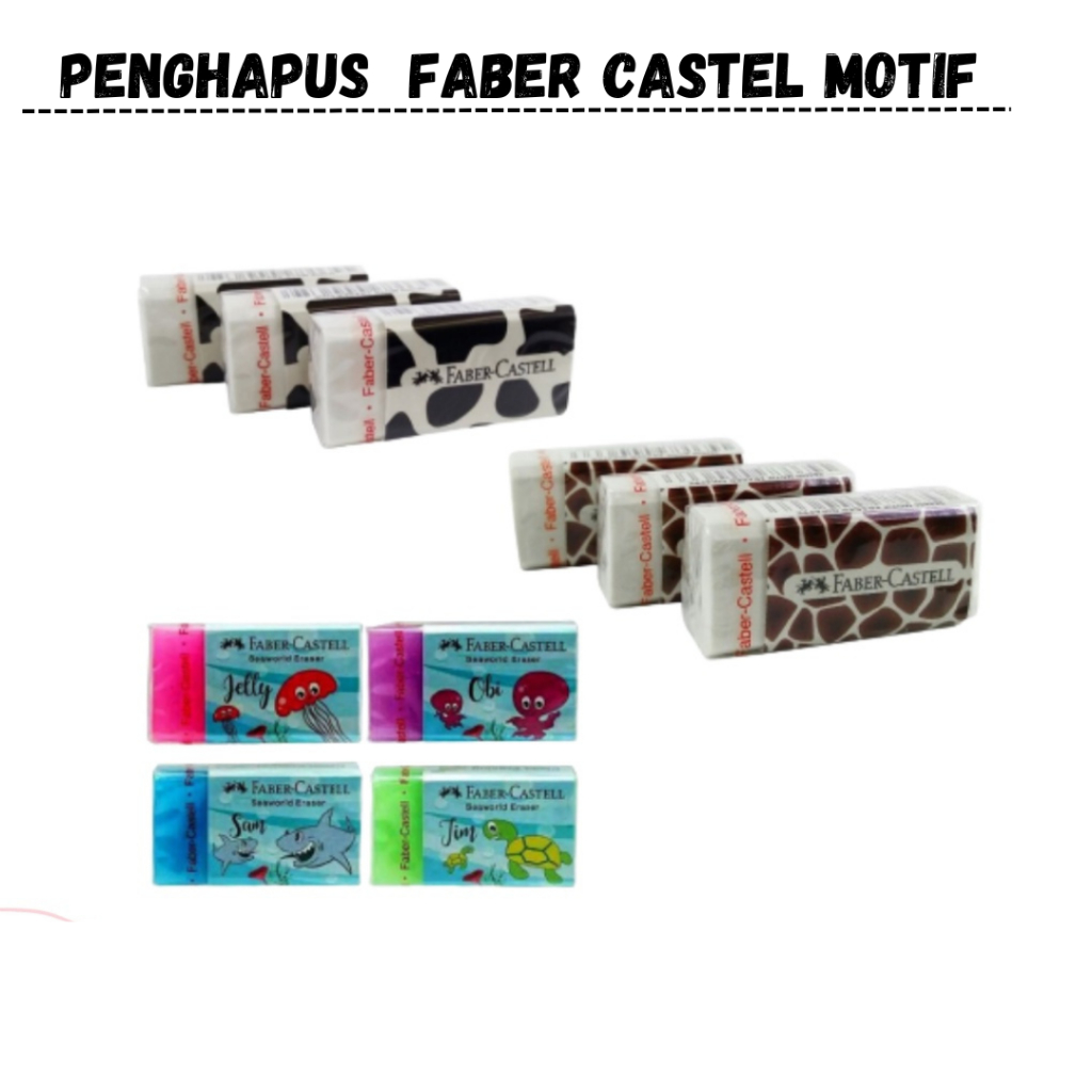 

Penghapus Faber Castell Motif / Eraser Faber Castell - ATK