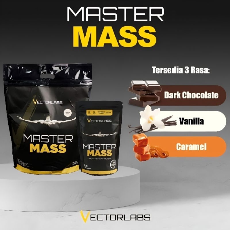 Vectorlabs Master Mass Gainer 2lbs 900 gram Susu Protein Penambah Berat Badan