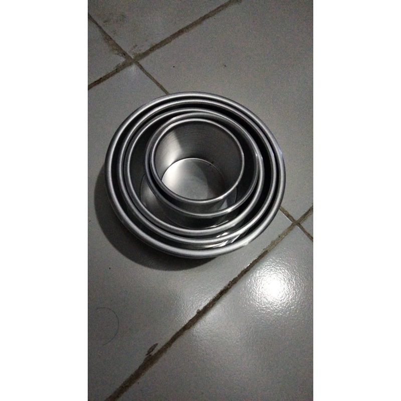 100 pcs loyang bulat press ukuran 16 tinggi 7 tebal 0,5 mm