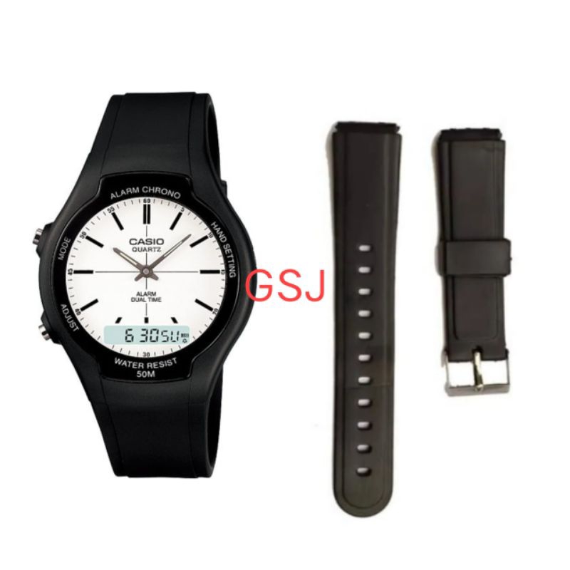 Strap aw90 tali jam tangan casio aw-90 free pen