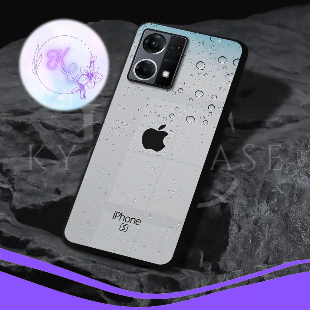 |GG01| KYON CASE OPPO RENO 7 8 F21 PRO 4G GLOSSY KILAU EFEK KACA | BAHAN CASING SOFTCASE & HARDCASE 