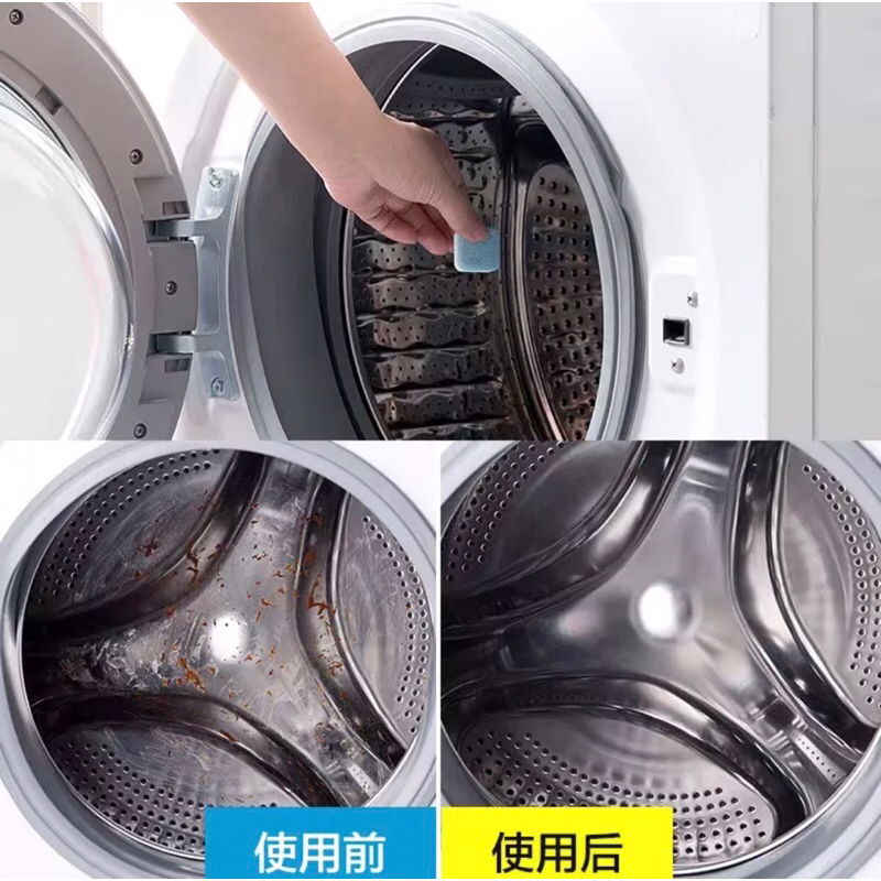 Tablet Pembersih Mesin Cuci Anti Jamur Bakteri Kotoran / Deep Cleaning Washing Machine