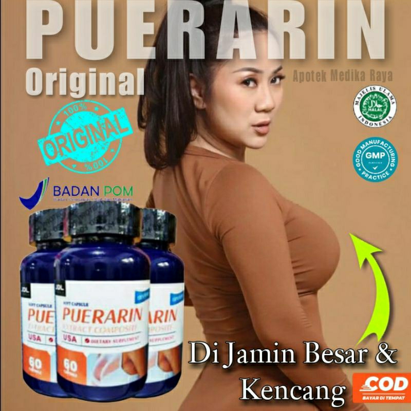 Puerarin Asli Original Obat Pembesar Pengencang Payudara Herbal 100% BPOM