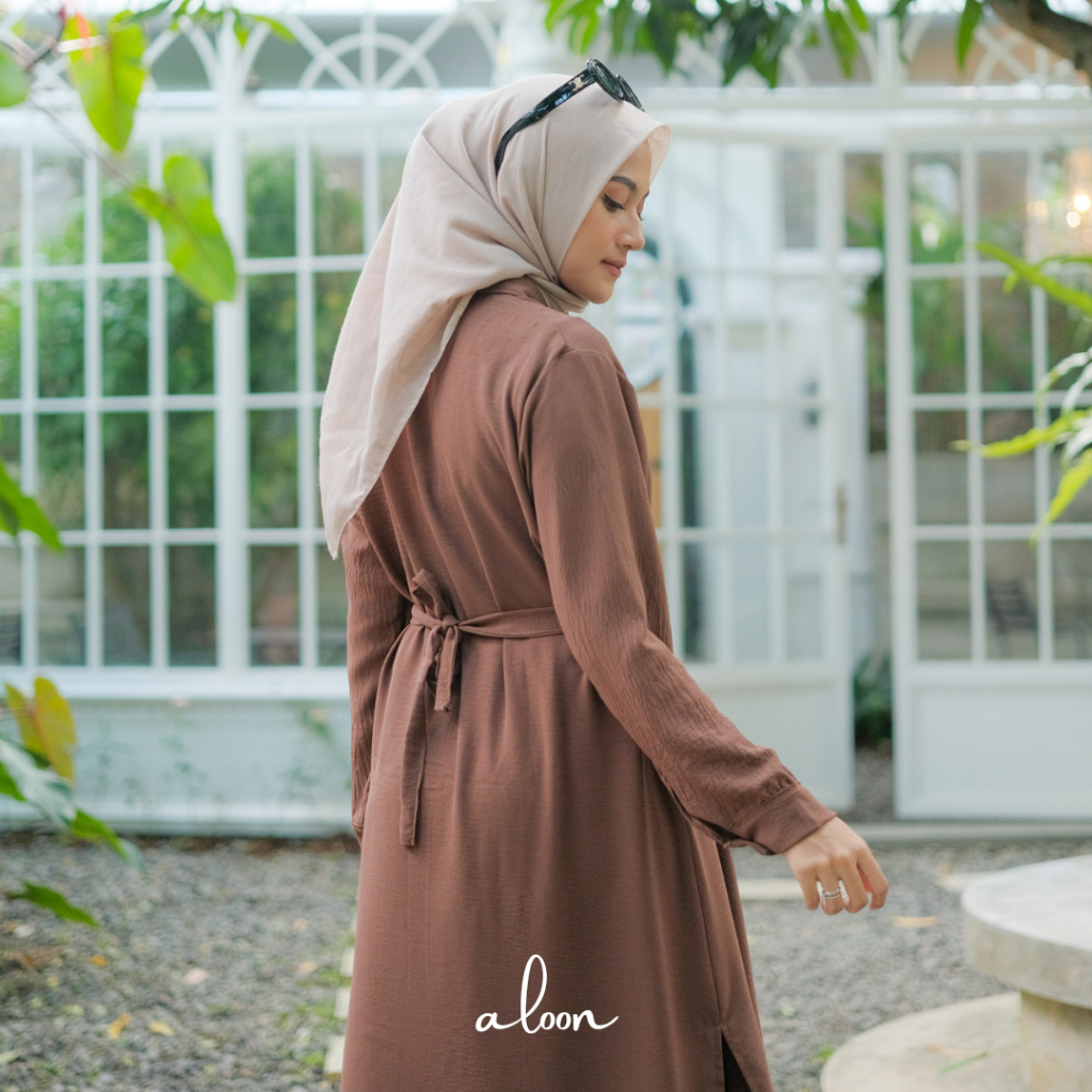 Elma One Set Rok Bahan Crinkle Airflow Busui Friendly – Setelan Rok Wanita