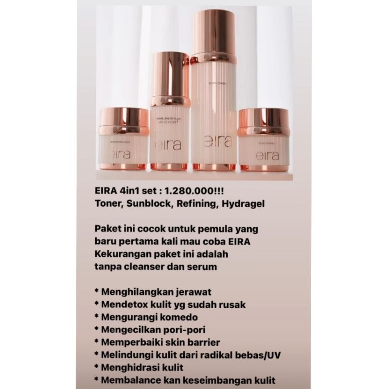 EIRA Skincare by Susan Barbie Paket 3 in 1| Paket 4 in 1 | Paket 6 in 1