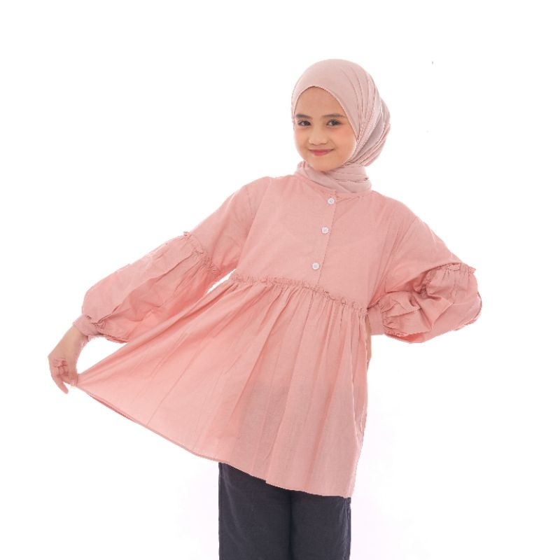 Baju Atasan Anak Perempuan Blouse Kemeja Dress Tanggung Usia 5 Sampai 14 Tahun