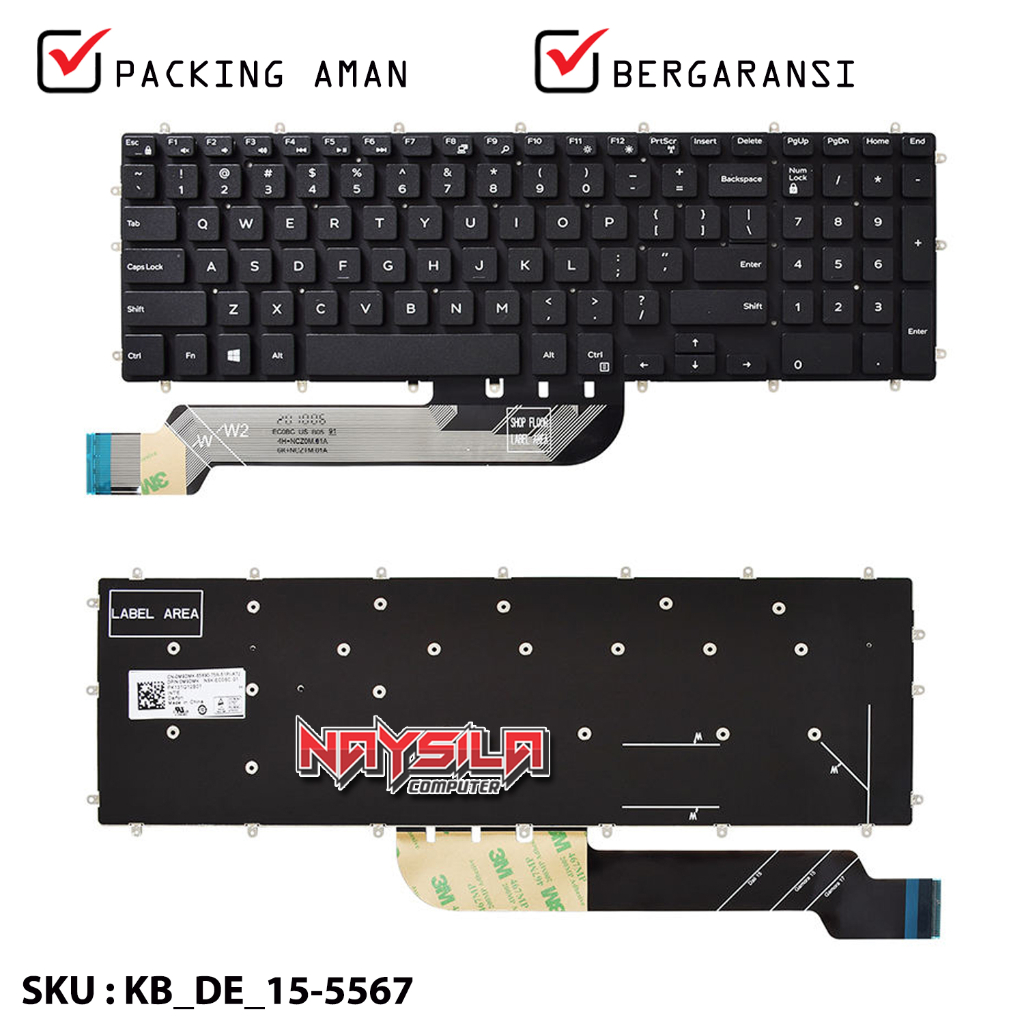 Keyboard DELL INSPIRON 15 5568 5567 G7-7588 Vostro 15 7570 P72F. Dell G3 3579 G3 3779 G5 5587 G7 758