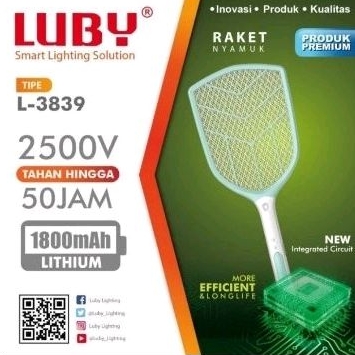 Luby Raket Nyamuk Serangga L3839 - Mosquito Swatter Insect Luby L-3839