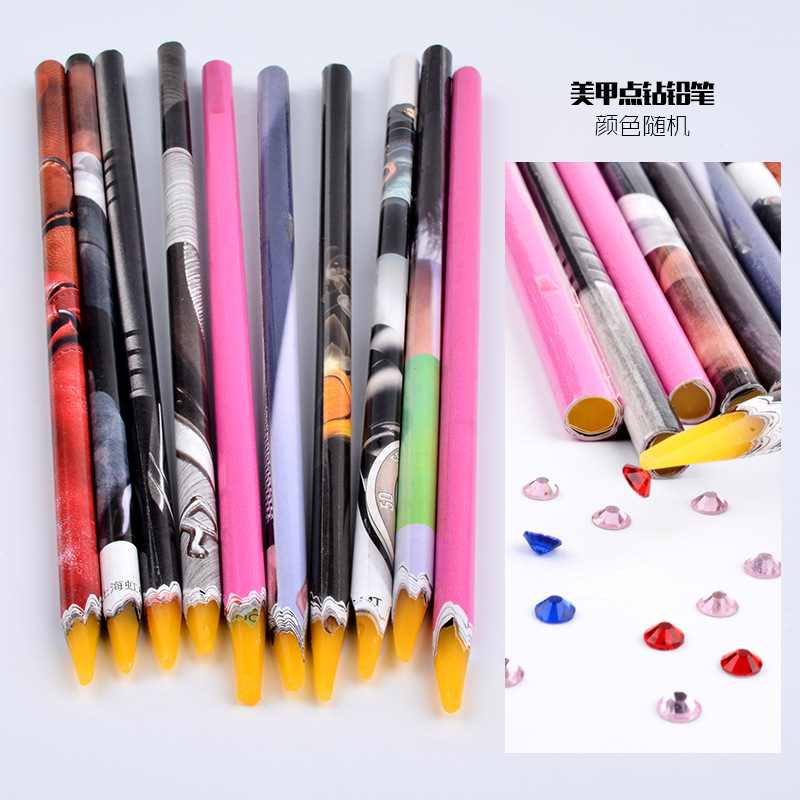 Rhinestone Picker Stick | Pensil Wax untuk ambil Rhinestone Manik-Manik Aksesoris Nail Art | Acc Picker Stick