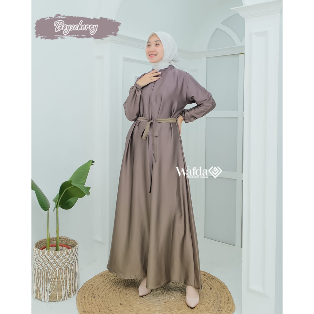 Gamis RUBY GRADASI EVELYN JAGUARD ARMANY SILK WAFDA DAN MAXMARA ROSE batik dress kilap mewah pesta syari muslim motif busana wanita kondangan hajatan komunitas