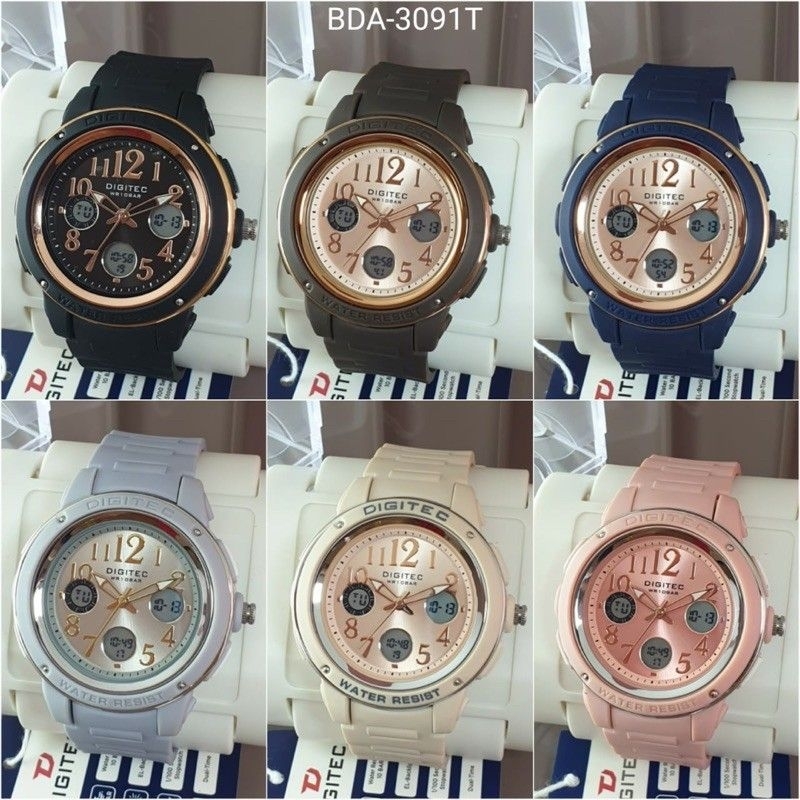 SS.id READY JAM TANGAN WANITA DIGITEC ORIGINAL / JAM WANITA BDA3091T .