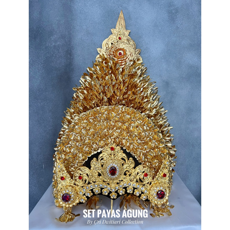 Payas/ Rias Agung / Mahkota Agung Bali Bunga Sandat Jadi komplit set