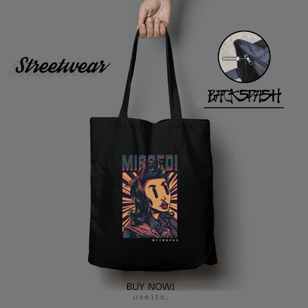 Tas Totebag Streetwear Custom Pria Wanita - STREETWEAR (08)