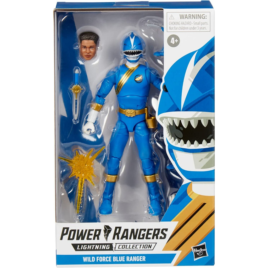 POWER RANGERS Lightning Collection Wild Force Blue Shark Ranger Figure