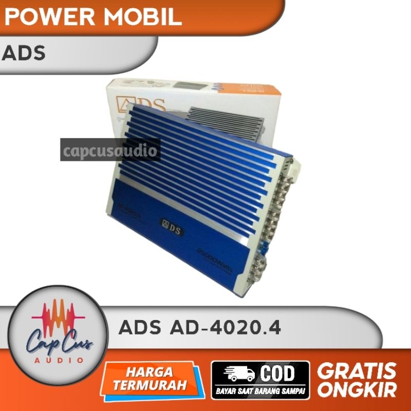 POWER MOBIL 4 CHANNEL ADS AD 4020. 4 / POWER MOBIL ADS / MOSFET 25000WATTS