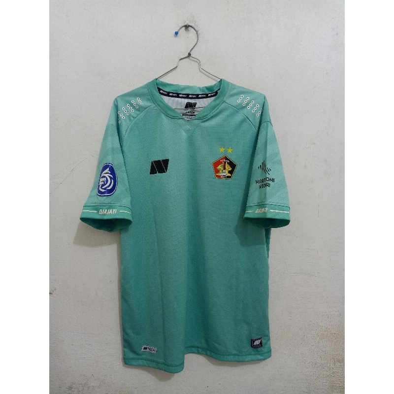 Jersey Persik Kediri Kiper Hijau Liga 1 2021 Original MATCHWORN NOIJ DIAN AGUS