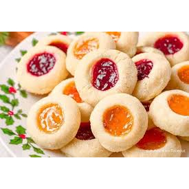 

kue kering strawberry cheese /thumbprint cookies - strwberry chees