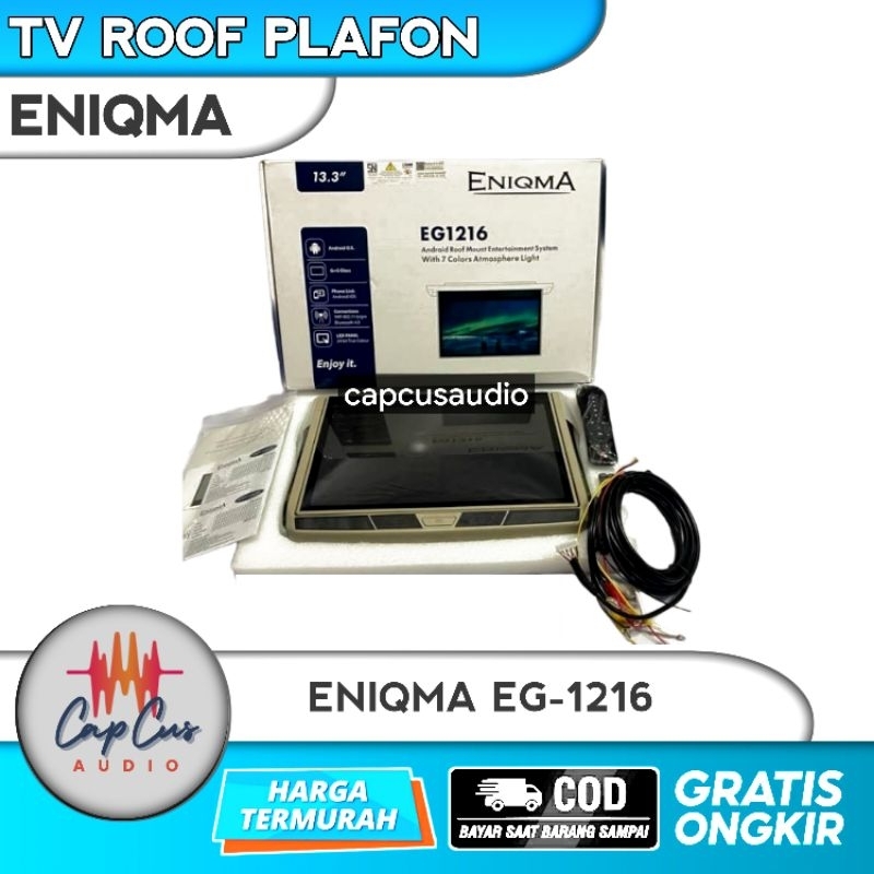 TV PLAFON ANDROID 13 INCH ENIGMA EG-1216 / ROOF MONITOR ANDROID ENIQMA EG1216 / TV PLAFON