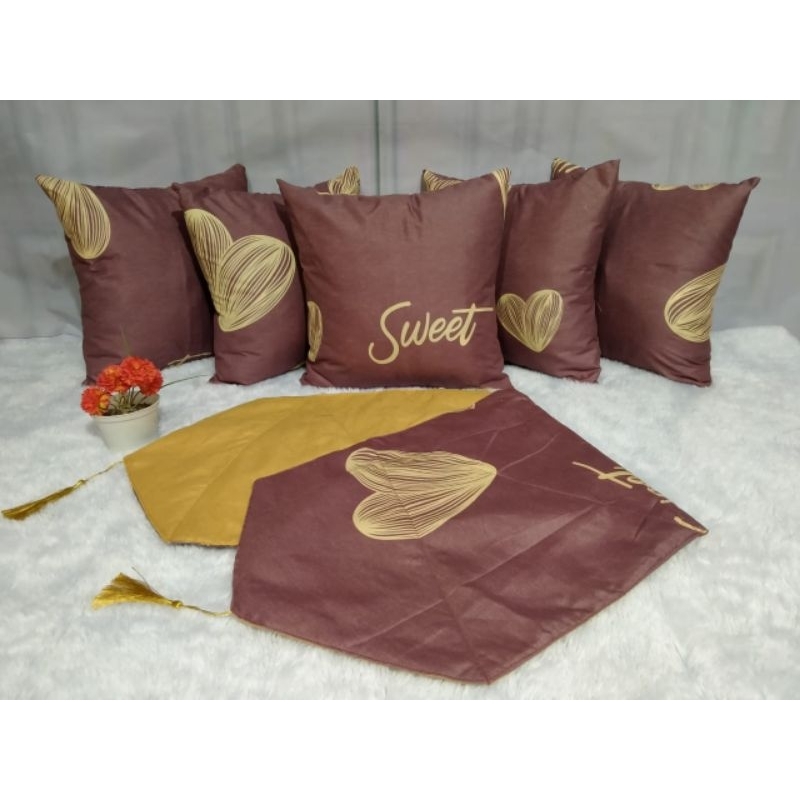 SARUNG BANTAL Tamu Set Taplak meja lancip