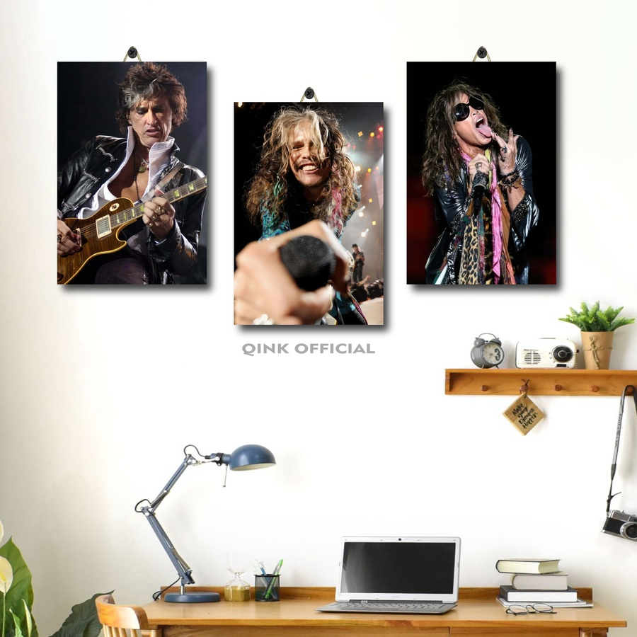 POSTER KAMAR GAMING STEVEN TYLER BAND AEROSMITH 20X30 / DEKORASI KAMAR PERSONIL BAND AEROSMITH / PER