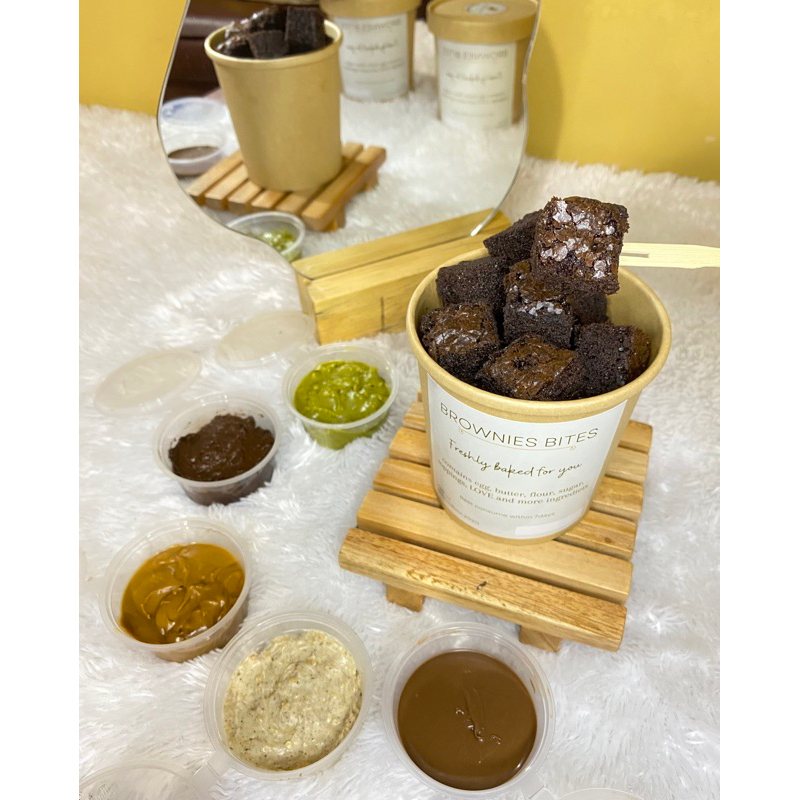 

Brownies bites 16Oz | brownies potong | fudgy brownies