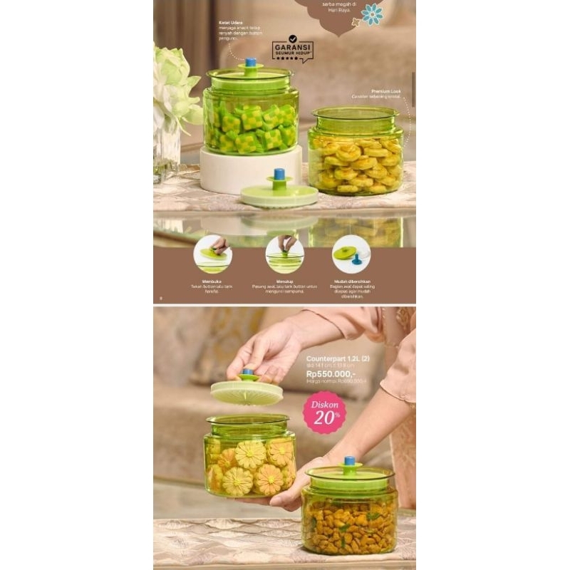 Counterpart Toples set kristal Tupperware 1 pcs