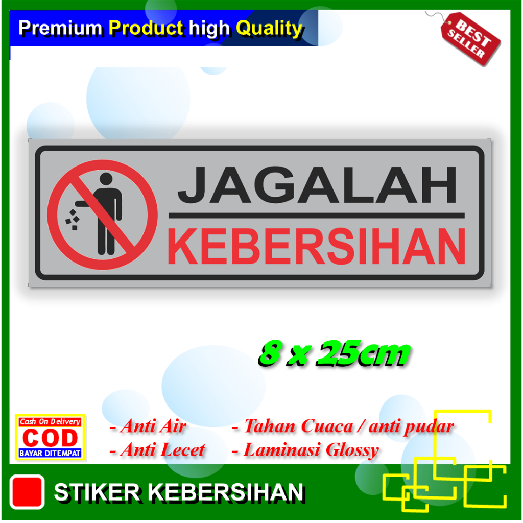 

Stiker jagalah kebersihan sticker kesucian