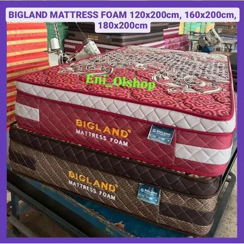 BIGLAND MATTRESS FOAM 120x200cm, 160x200cm, 180x200cm, MATRAS BIGLAND, SPRINGBED BIGLAND Palembang