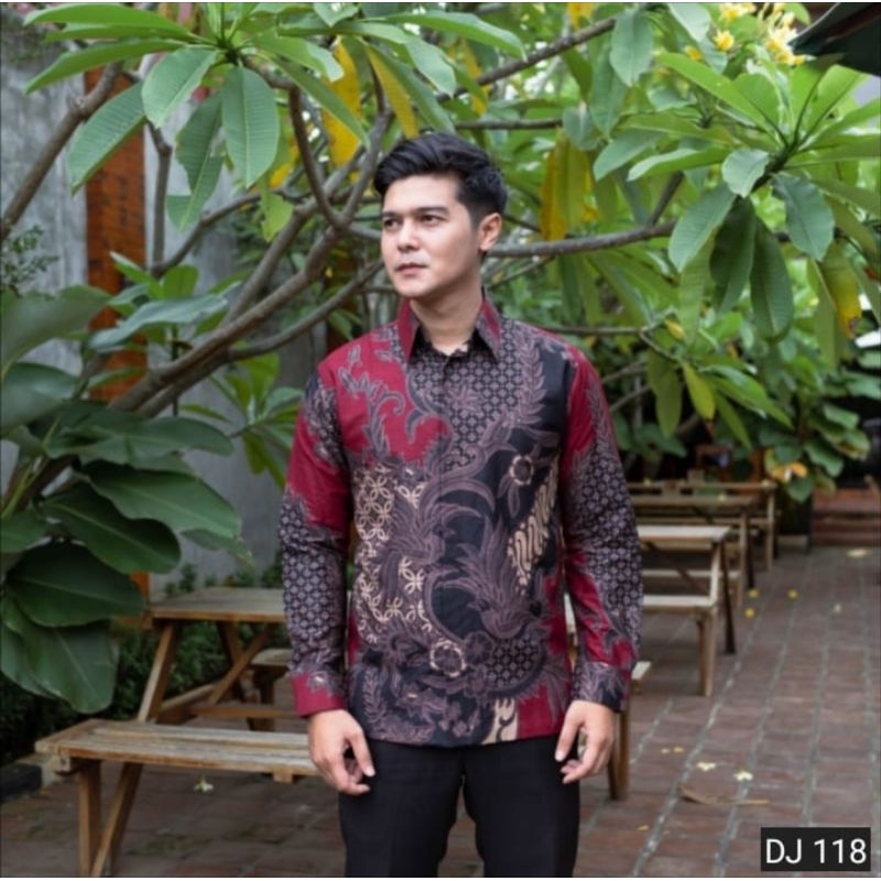 TERBARU Baju Batik Pria Gus Azmi Syubbanul Muslimin Hadroh Azzahir Santri muslim Modern Lengan Panjang