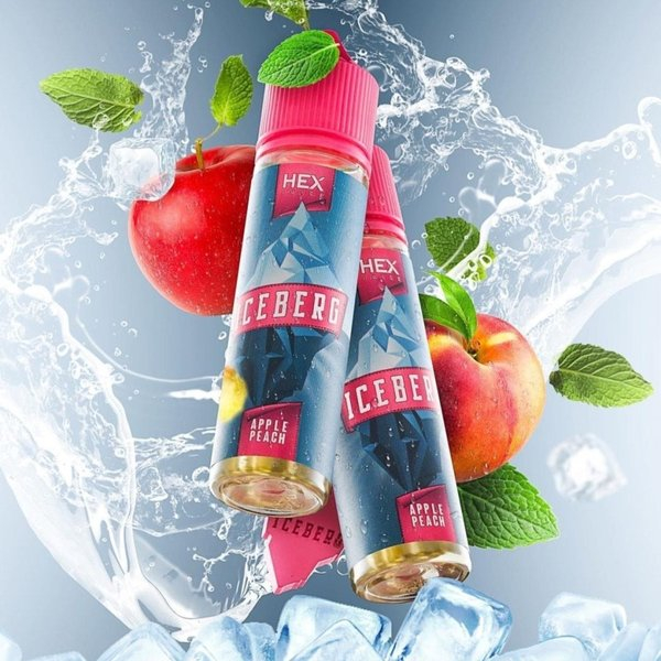 ICEBERG APPLE PEACH 60ML 3MG BY HEX (PREMIUM E LIQUID VAPE)