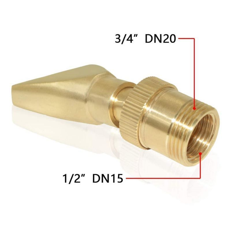 1/2&quot; DN15 3/4&quot; DN20 Nozzle Sprinkler Kuningan Air Mancur Bentuk Kipas Kepala Nozzle Sprinkler