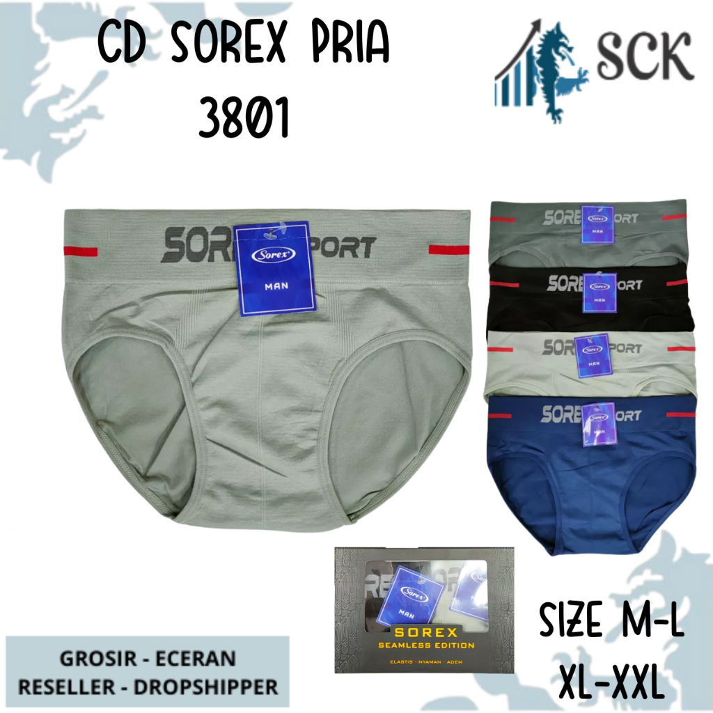 [ISI 1] CD Pria SOREX 3801 / Boxer Cowok CD Cowok SOREX