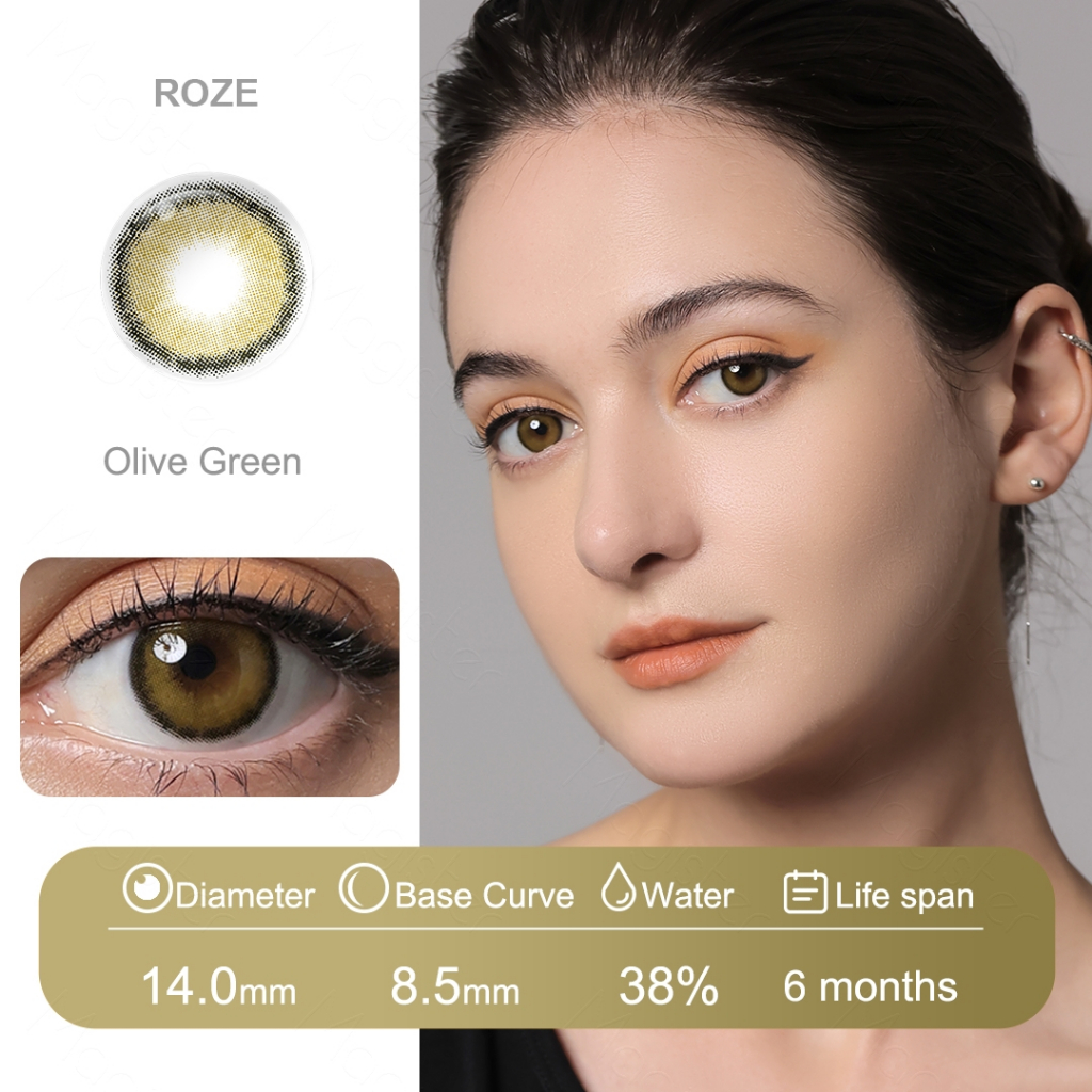 (COD)Softlens Minus 14mm (-1.00 s/d -6.00) lensa kontak warna Magister softlens minus lensa kontak berwarna lembut sangat nyaman softlens